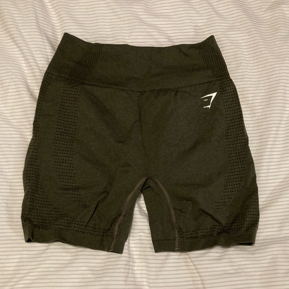 Dark Green Gymshark Shorts